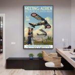 vintage plane poster