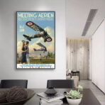 vintage plane poster