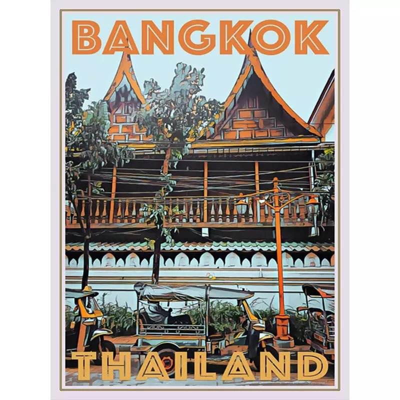 vintage bangkok poster vintage bangkok poster
