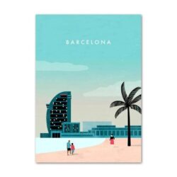 vintage barcelona poster