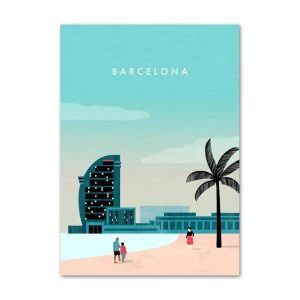 vintage barcelona poster