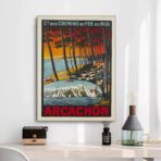 vintage poster bassin darcachon