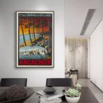 vintage poster bassin darcachon