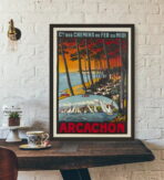 vintage poster bassin darcachon