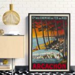 vintage poster bassin darcachon