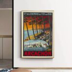 vintage poster bassin darcachon