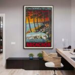 vintage poster bassin darcachon