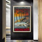 vintage poster bassin darcachon