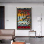 vintage poster bassin darcachon