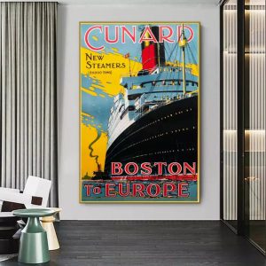vintage boat poster