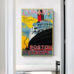 vintage boat poster