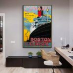 vintage boat poster
