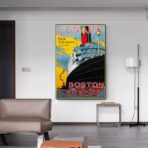 vintage boat poster