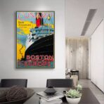 vintage boat poster