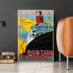 vintage boat poster