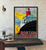 vintage boat poster