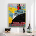 vintage boat poster