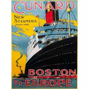 vintage boat poster