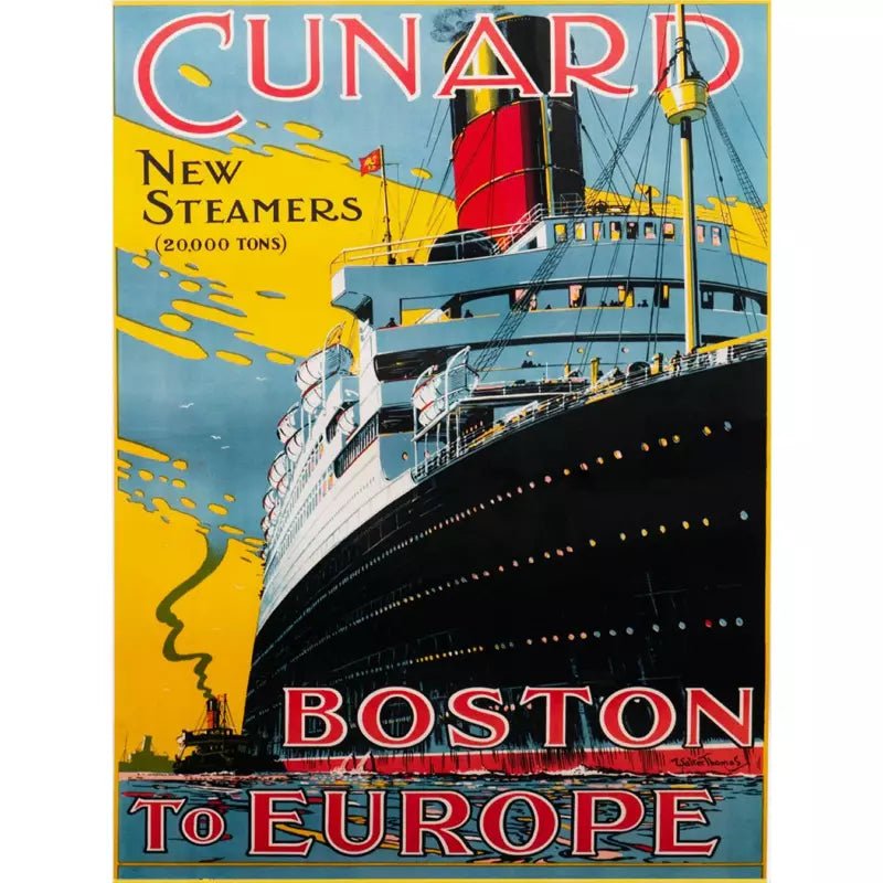 vintage boat poster vintage boat poster