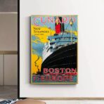 vintage boat poster