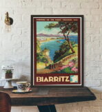 vintage poster biarritz