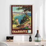 vintage poster biarritz