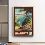 vintage poster biarritz