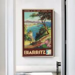 vintage poster biarritz