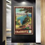 vintage poster biarritz