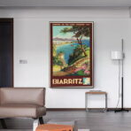 vintage poster biarritz
