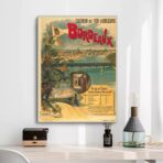 vintage bordeaux poster