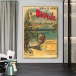vintage bordeaux poster
