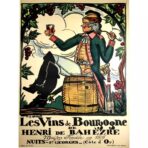 vintage poster burgundy