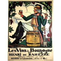vintage poster burgundy