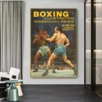 vintage boxing poster
