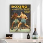 vintage boxing poster