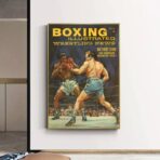 vintage boxing poster