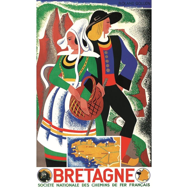 vintage poster brittany vintage poster brittany