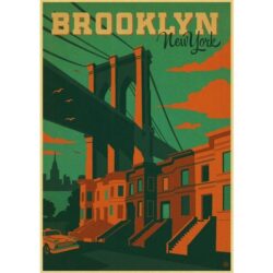 vintage brooklyn poster