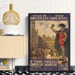 vintage poster brussels