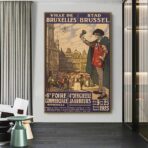 vintage poster brussels