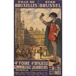 vintage poster brussels