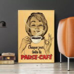 vintage cafe poster