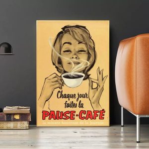 vintage cafe poster