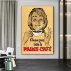 vintage cafe poster