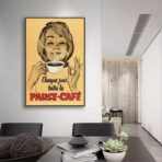 vintage cafe poster