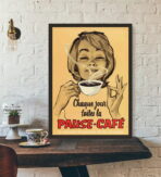 vintage cafe poster