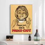 vintage cafe poster