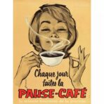 vintage cafe poster