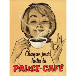 vintage cafe poster